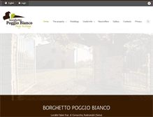 Tablet Screenshot of borghettopoggiobianco.com